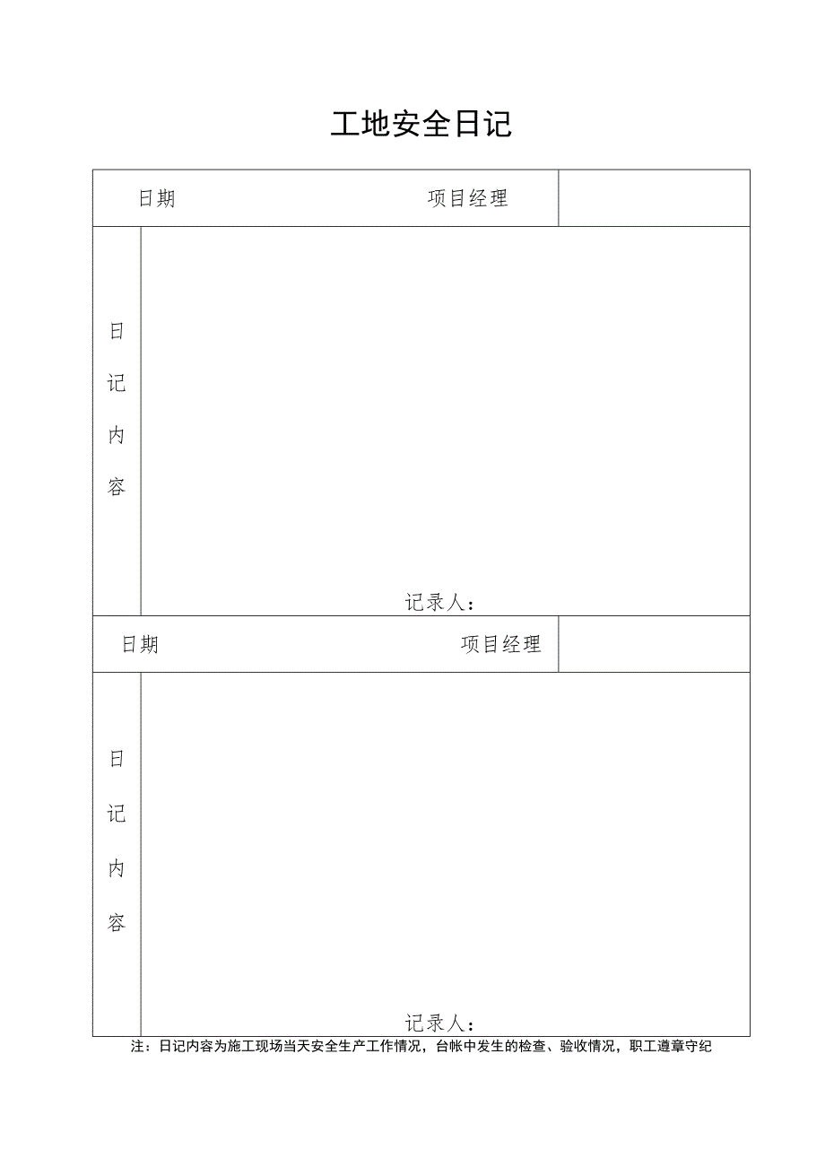 工地安全日记()范文 .docx_第2页