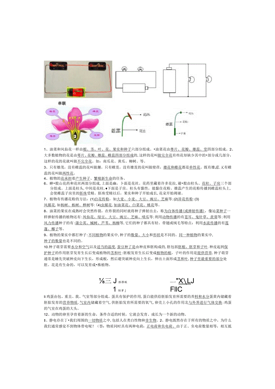 (完整版)新教科版四年级科学下册复习知识点.docx_第1页