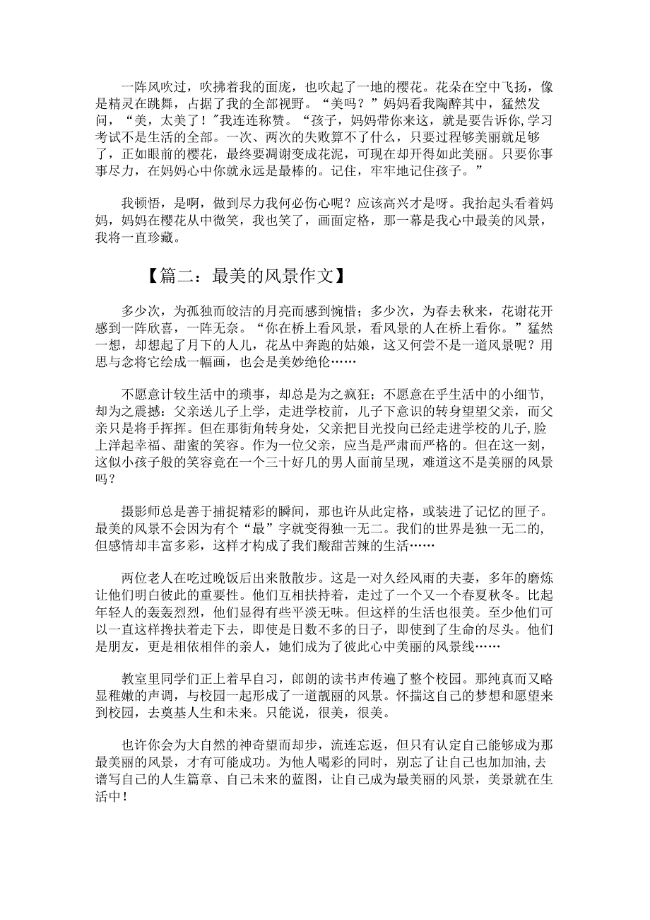 关于最美的风景随笔作文.docx_第2页