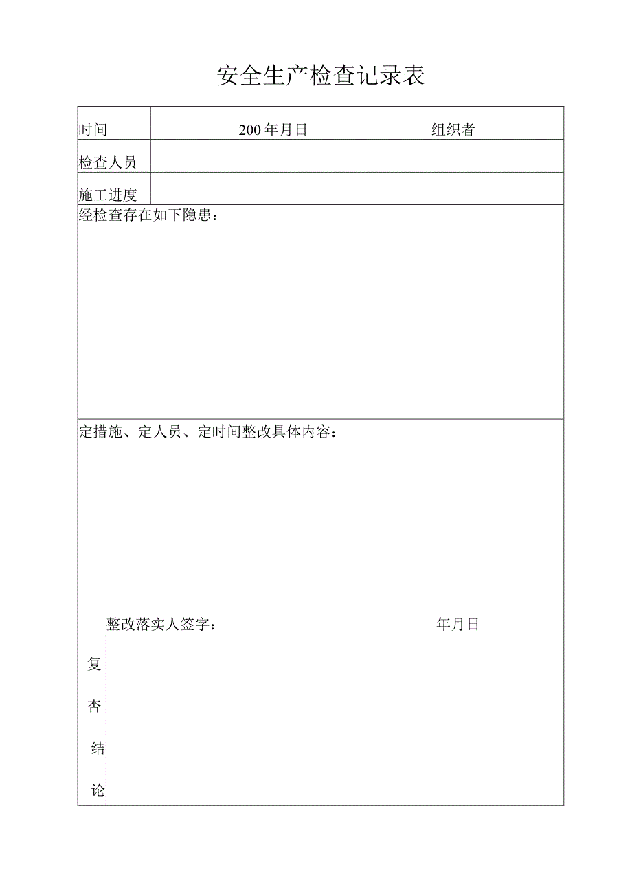 安全生产检查记录表()范文 .docx_第2页