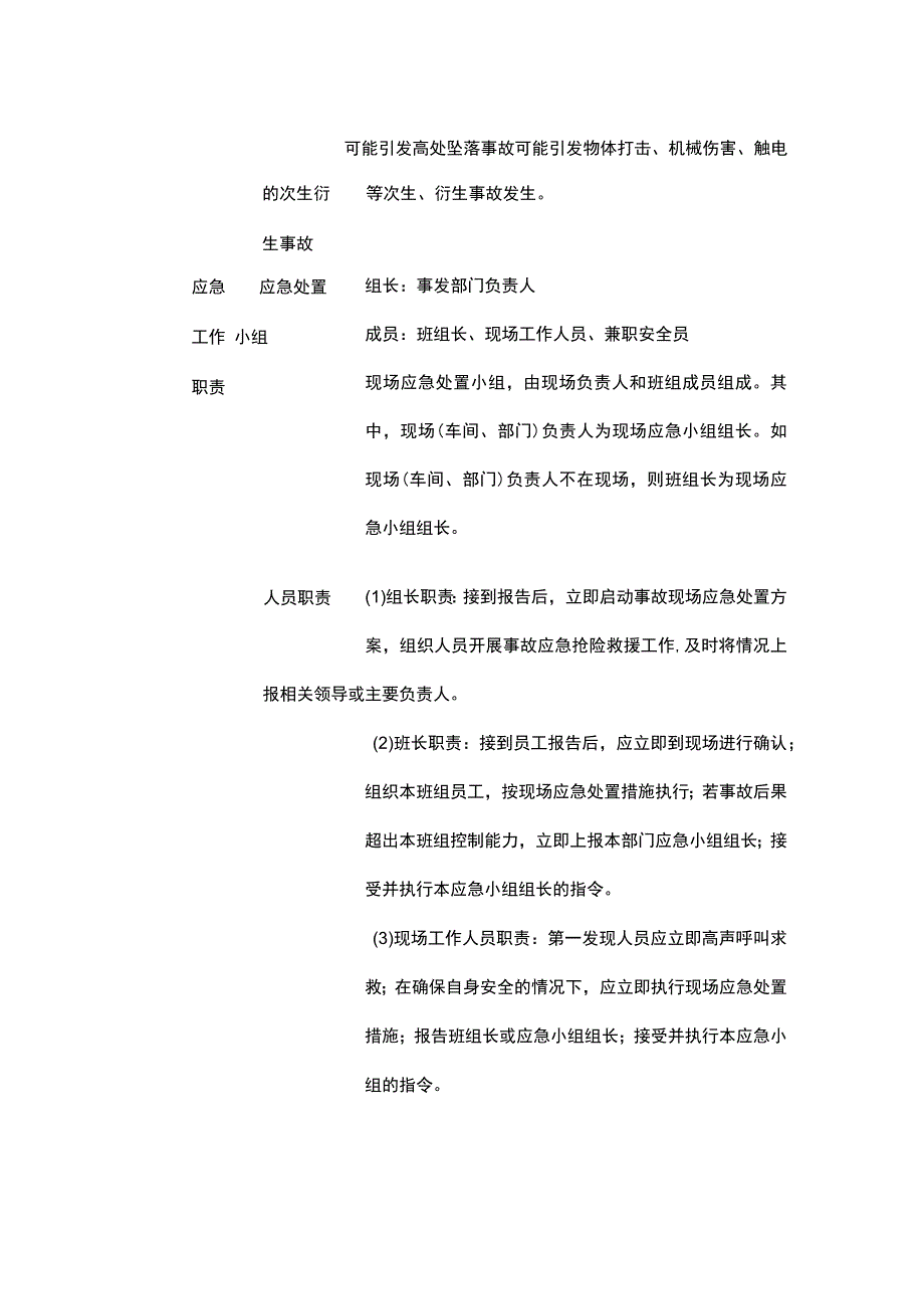 高处坠落事故现场处置完整方案.docx_第2页