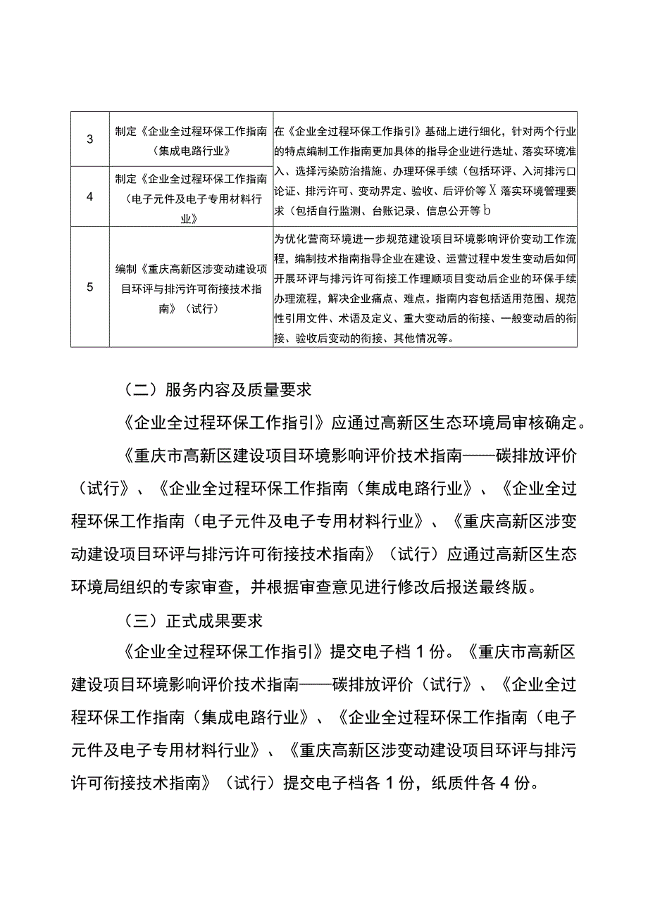 重庆高新区建设项目环境影响评价技术指南等编制咨询工作技术服务需求文件综合评分法.docx_第3页