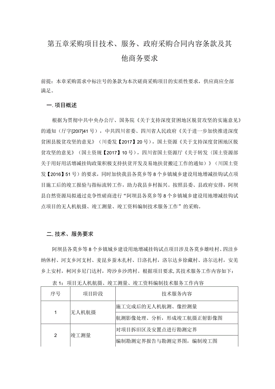 第五章采购项目技术、服务、政府采购合同内容条款及其他商务要求.docx_第1页