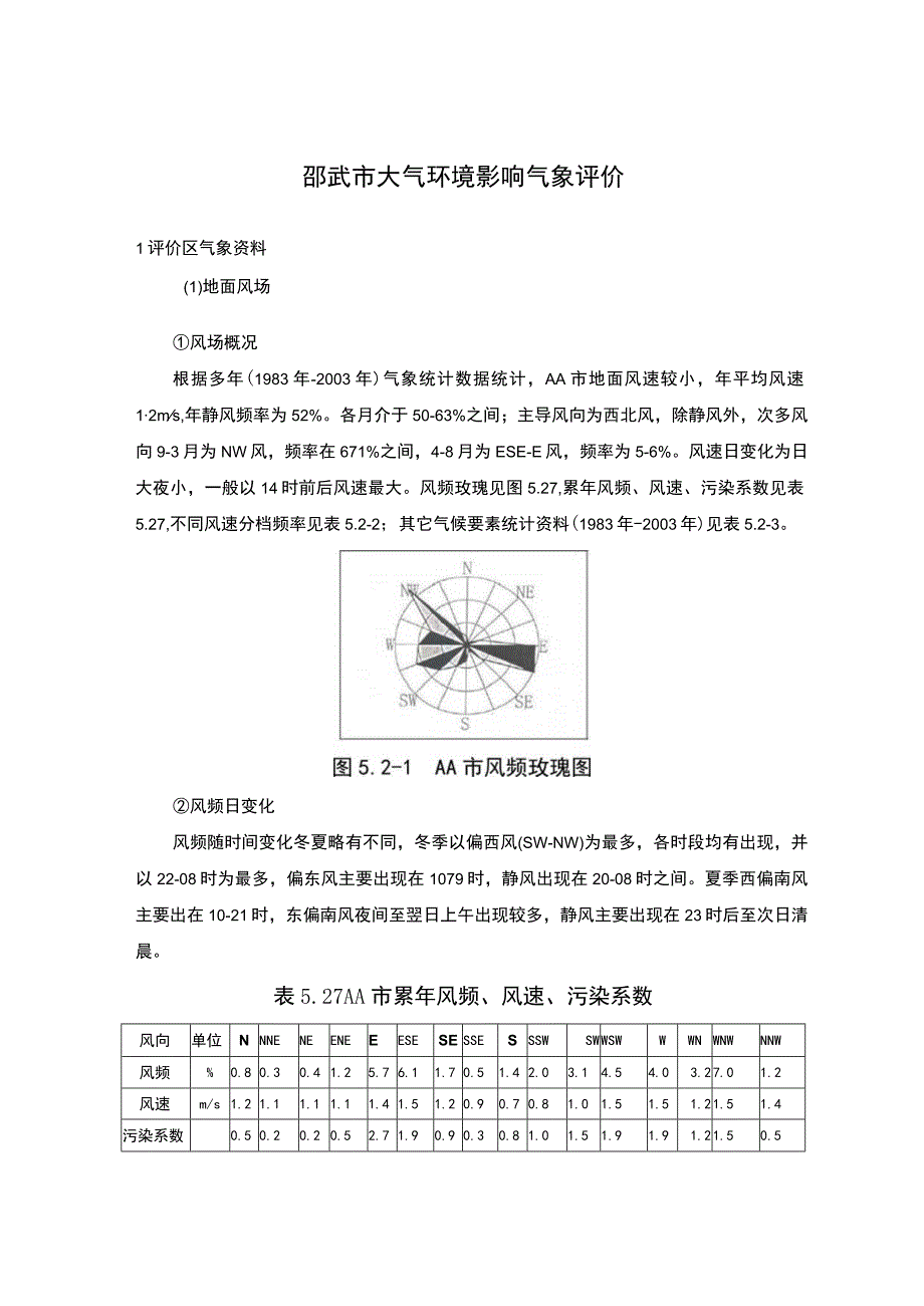 邵武市大气环境影响气象评价.docx_第1页