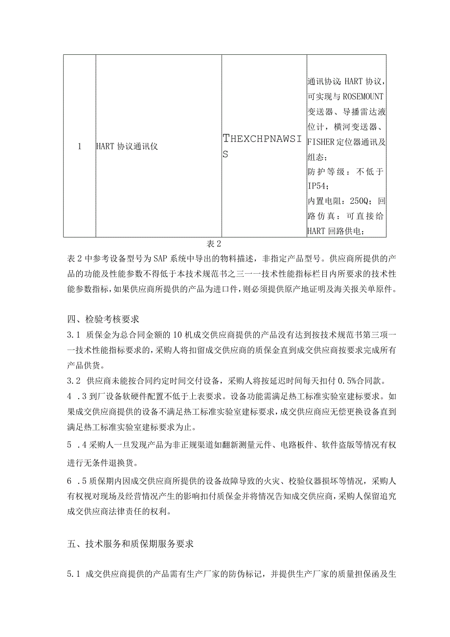 电厂热工实验室零购HART协议通讯仪设备技术规范书.docx_第3页