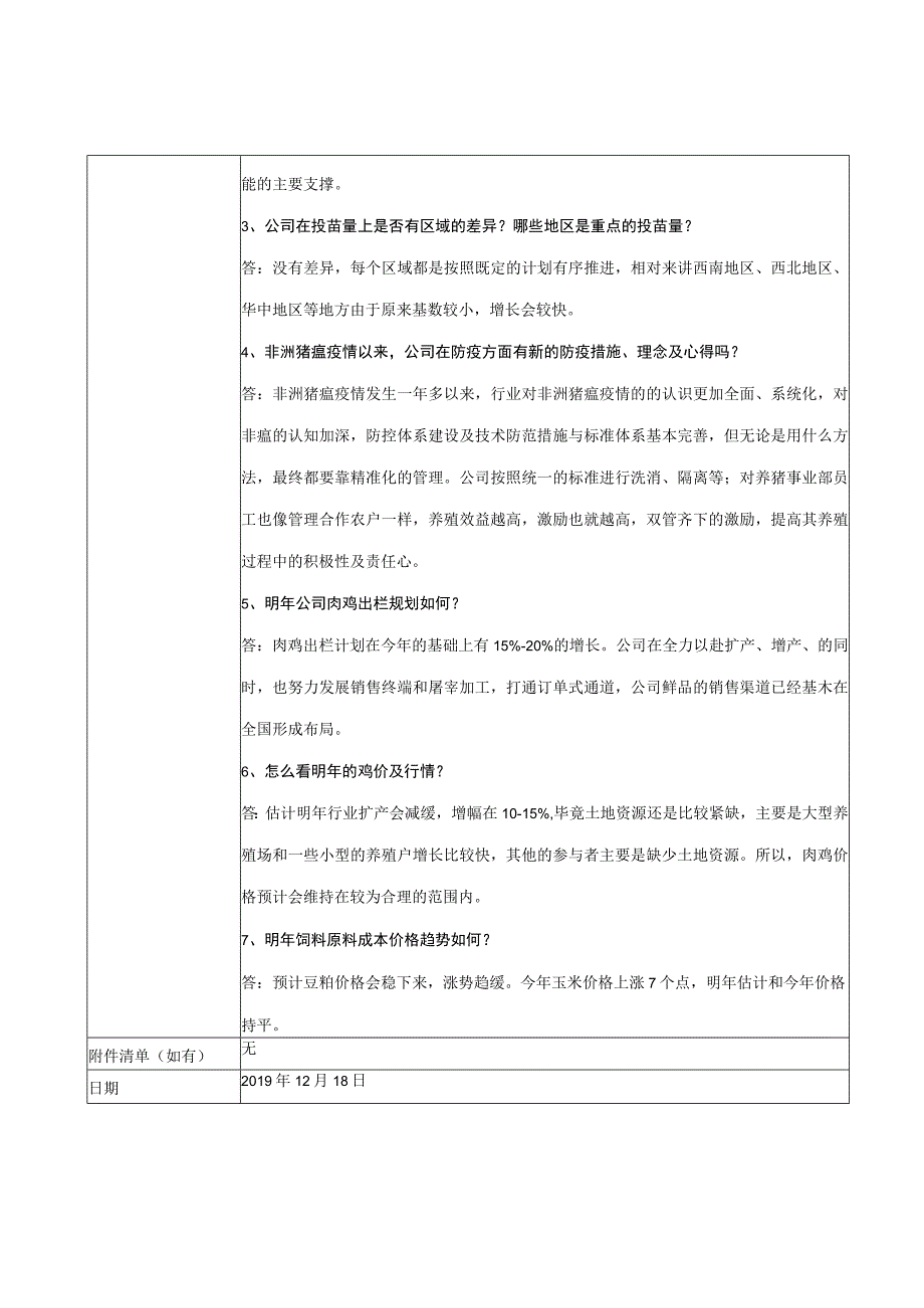 证券代码398证券简称温氏股份温氏食品集团股份有限公司投资者关系活动记录表.docx_第2页