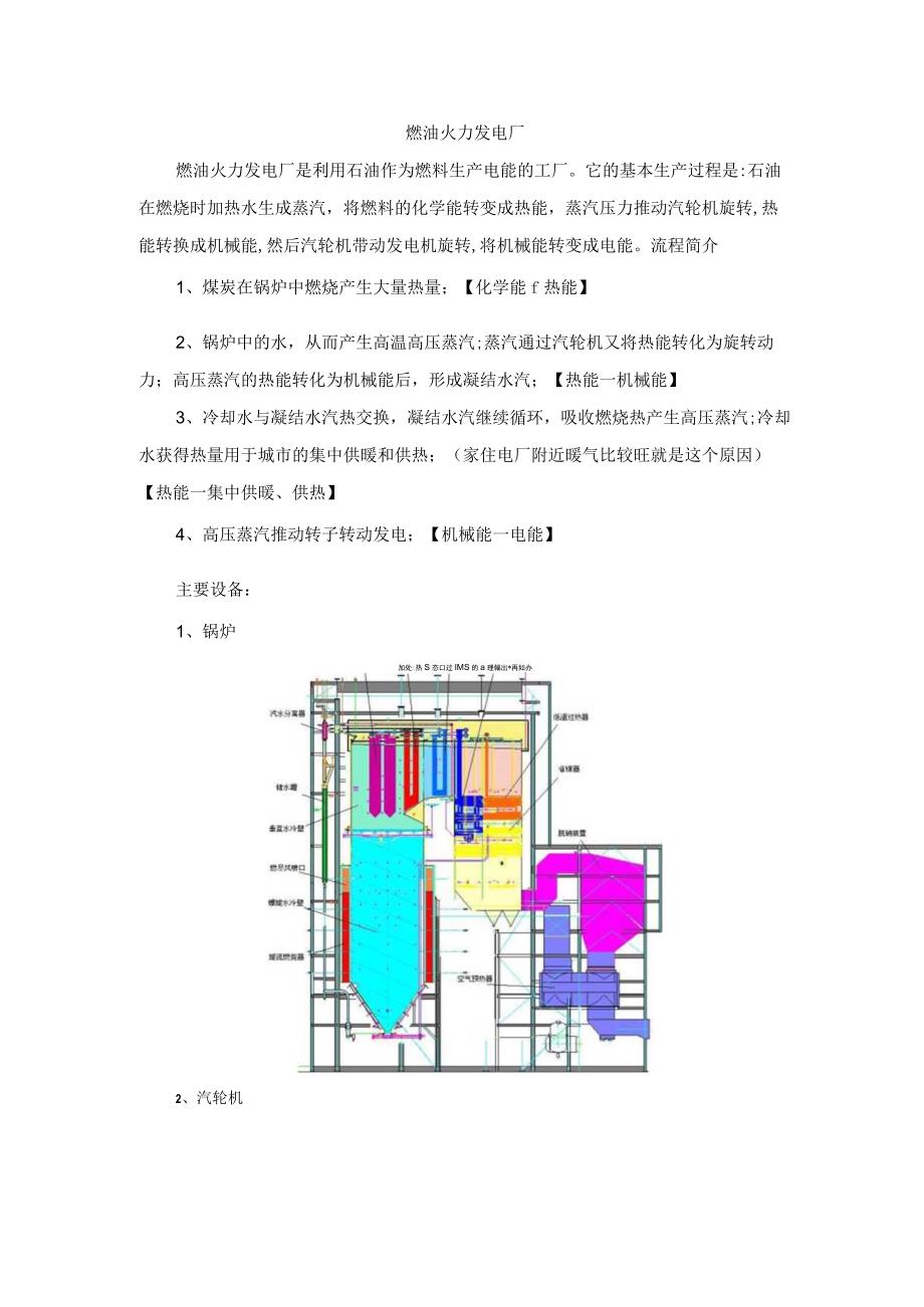 燃油火力发电厂.docx_第1页