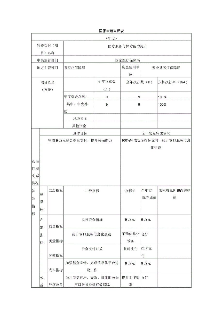 医保申请自评表.docx_第1页