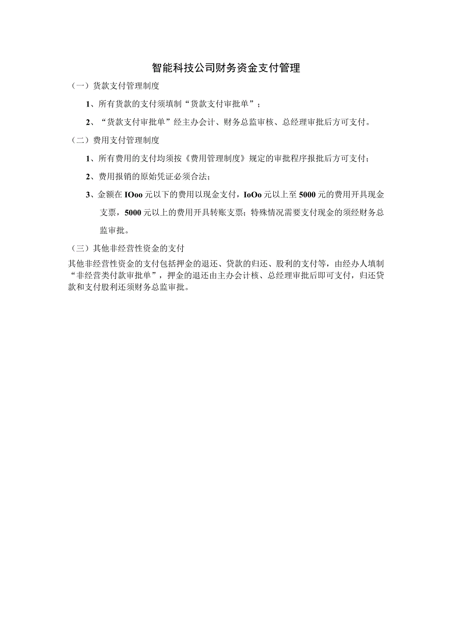 智能科技公司财务资金支付管理.docx_第1页