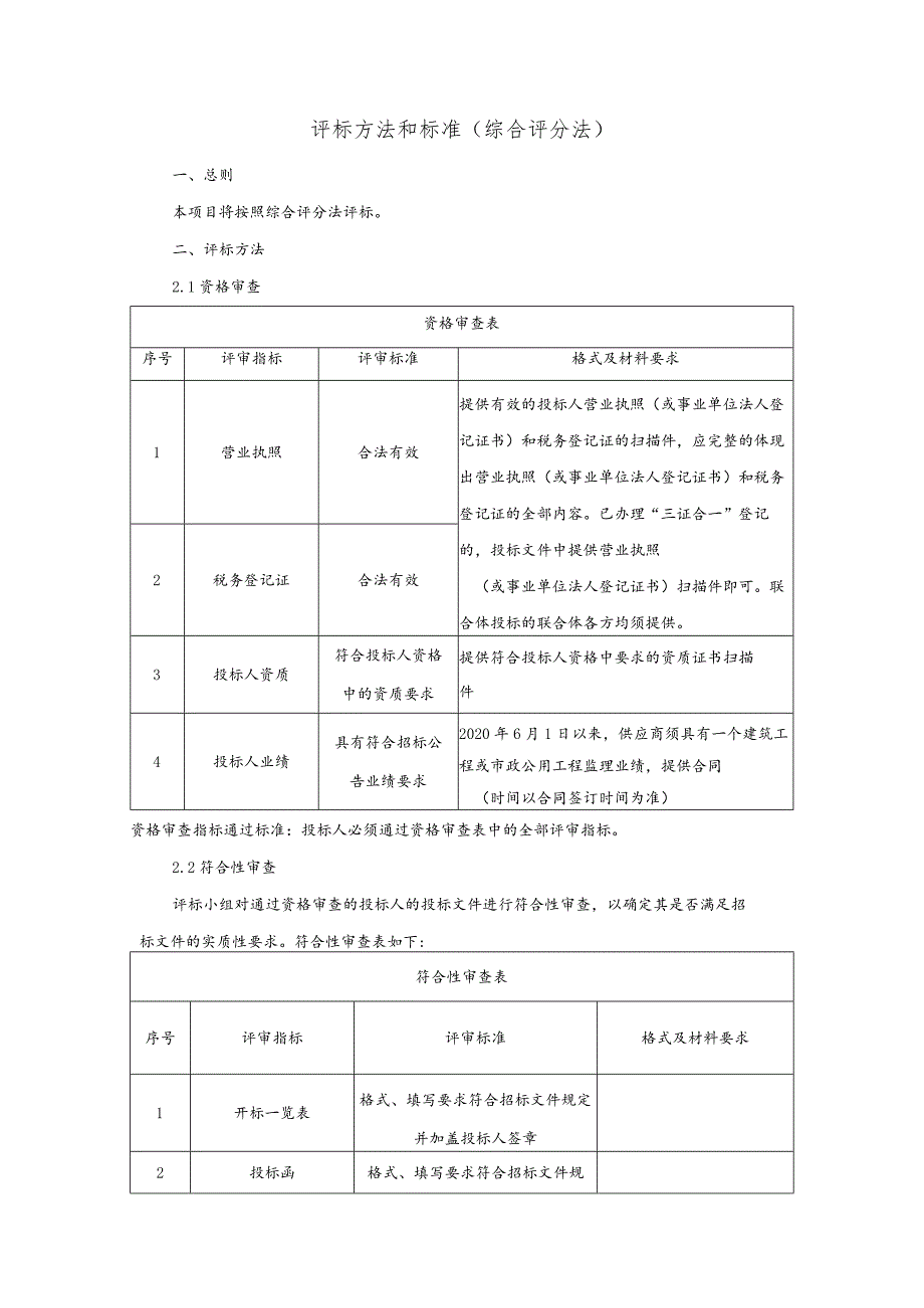 评标方法和标准综合评分法.docx_第1页