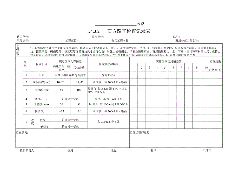 路基土石方工程工序检查记录表.docx_第3页