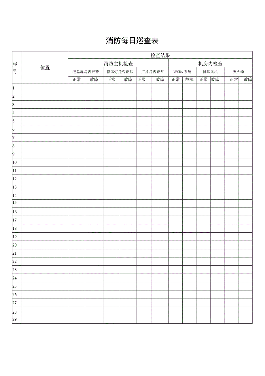 消防每日巡查表.docx_第1页