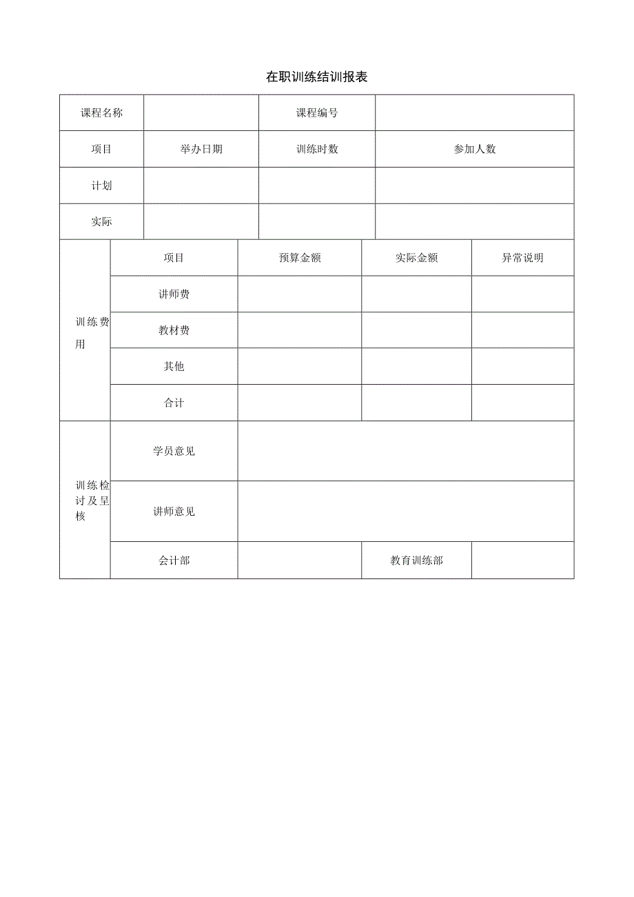 在职训练结训报表.docx_第1页