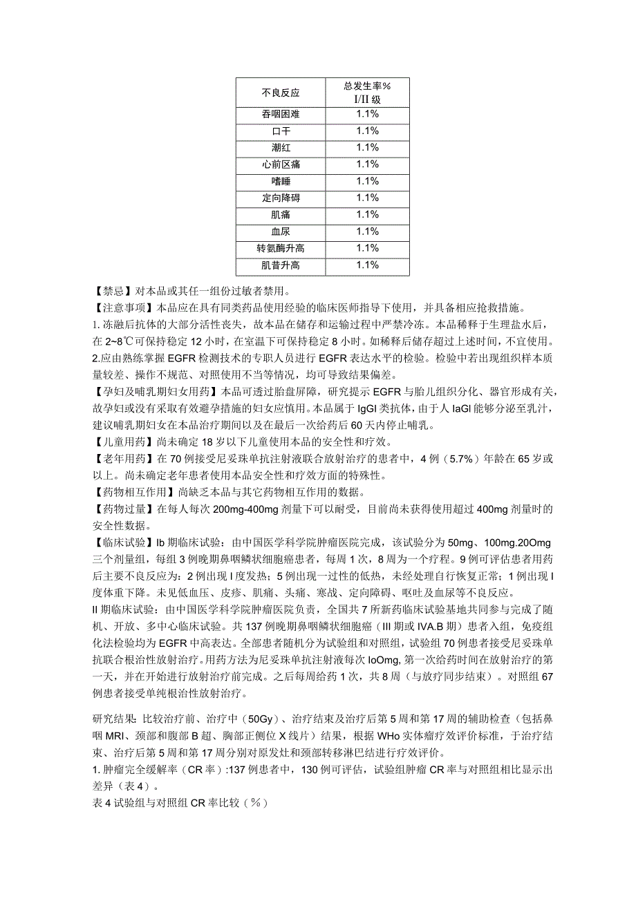 尼妥珠单抗注射液（泰欣生）中文说明书.docx_第2页