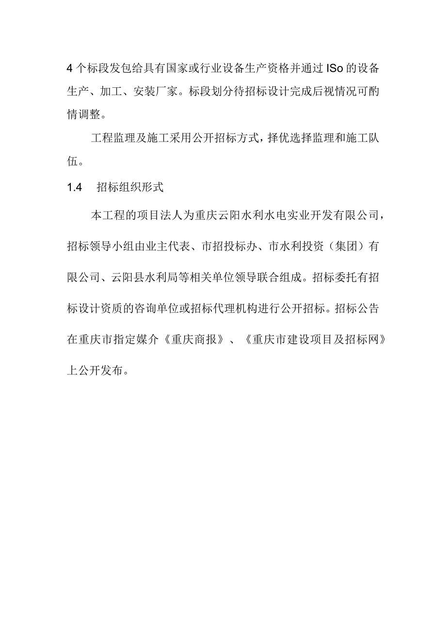 团滩河水库电站工程招标规划方案.docx_第2页