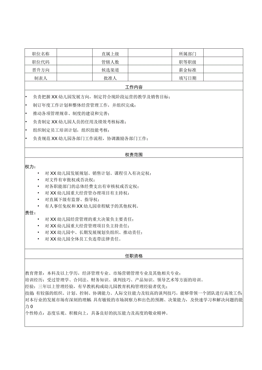 园长岗位职责.docx_第1页