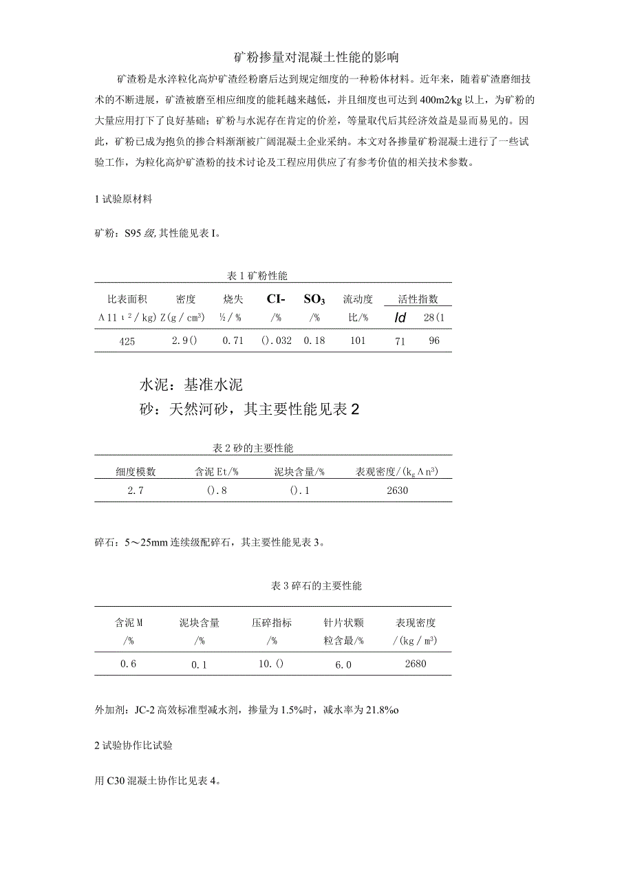 矿粉掺量对混凝土性能的影响49260.docx_第1页