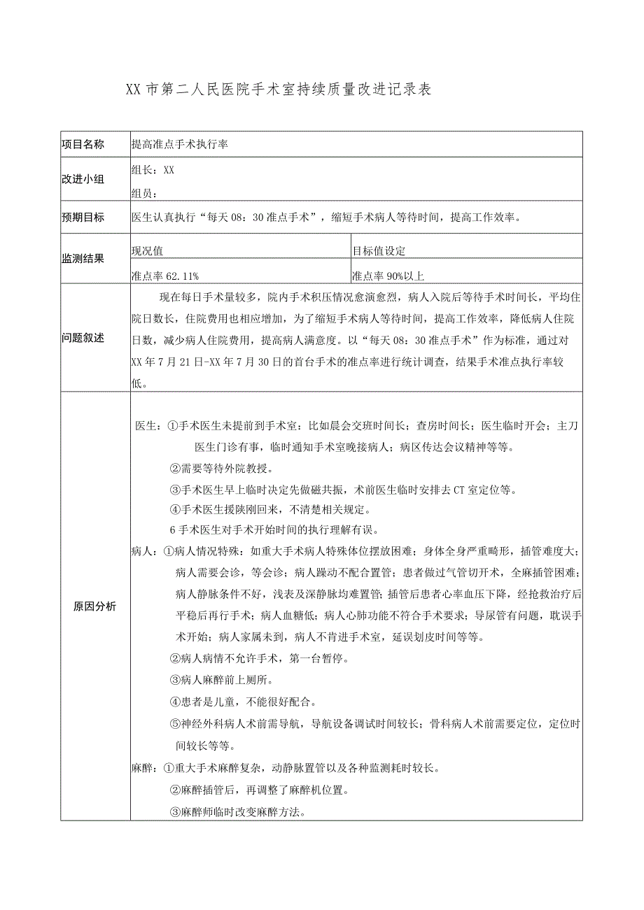 手术室利用PDCA提高准点手术执行率改善案例.docx_第2页