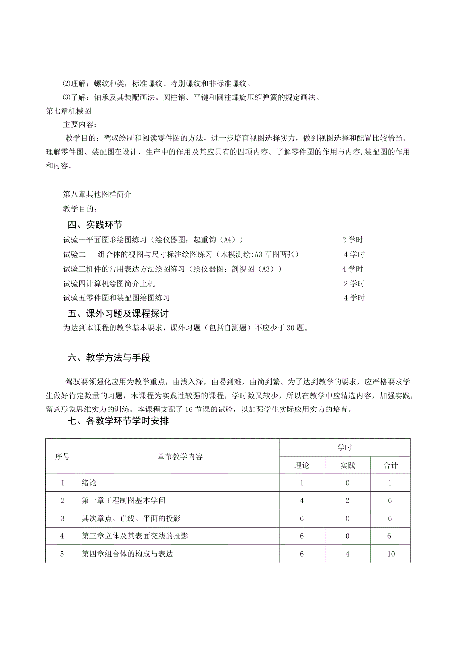 工程制图课程教学大纲.docx_第3页