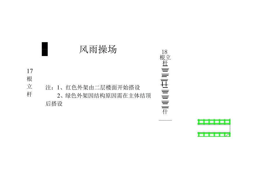 风雨操场外墙脚手架平面图范文.docx_第1页