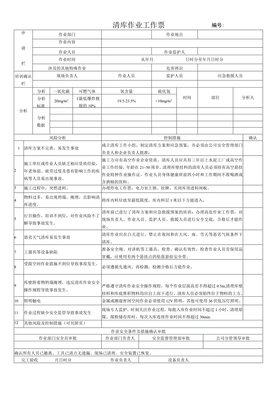 66.料库清仓工作票（修）.docx_第1页