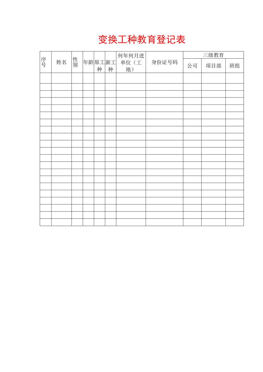 变换工种教育登记表.docx_第1页