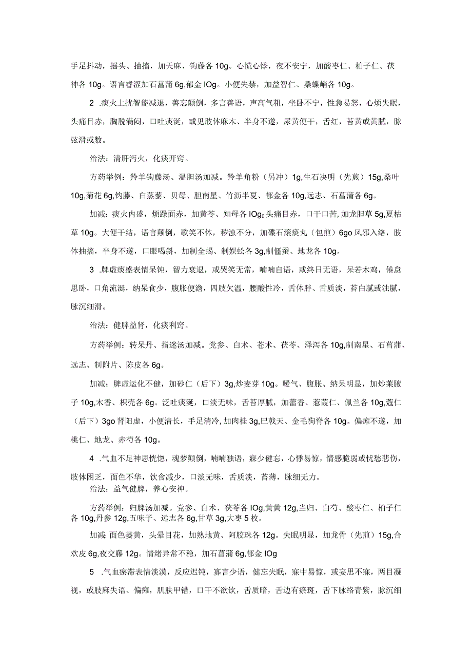 中医内科老年性痴呆中医诊疗规范诊疗指南2023版.docx_第2页