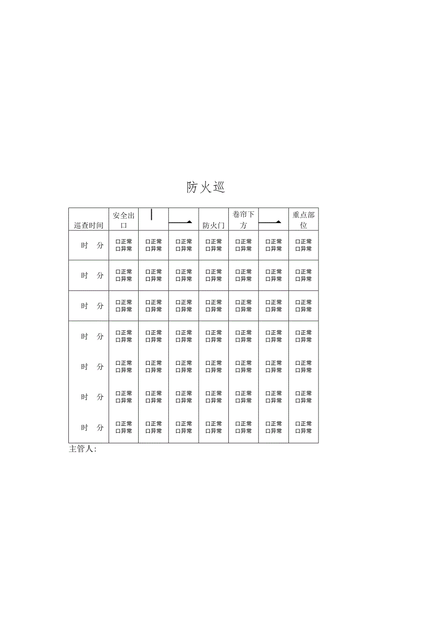 酒店防火巡查记录表.docx_第2页