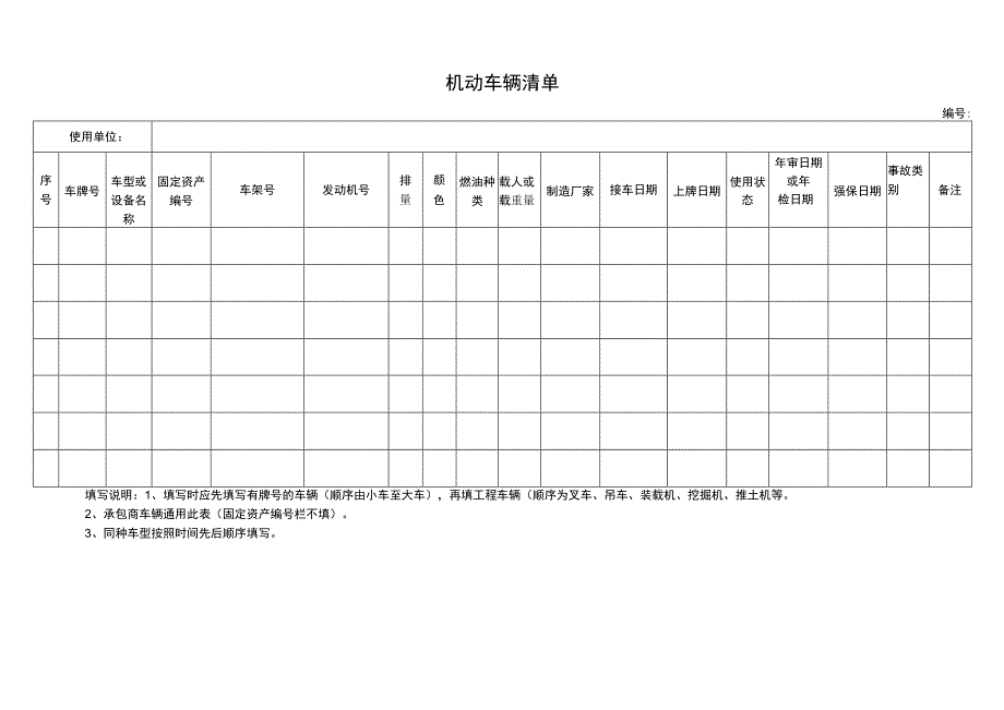 机动车辆清单表.docx_第1页