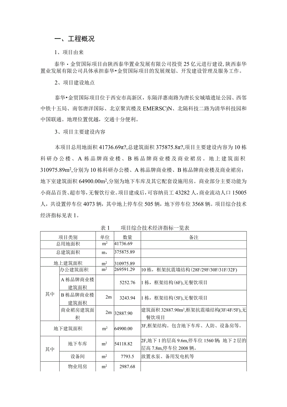 陕西泰华置业发展有限公司泰华金贸国际项目环境影响报告书简本.docx_第2页