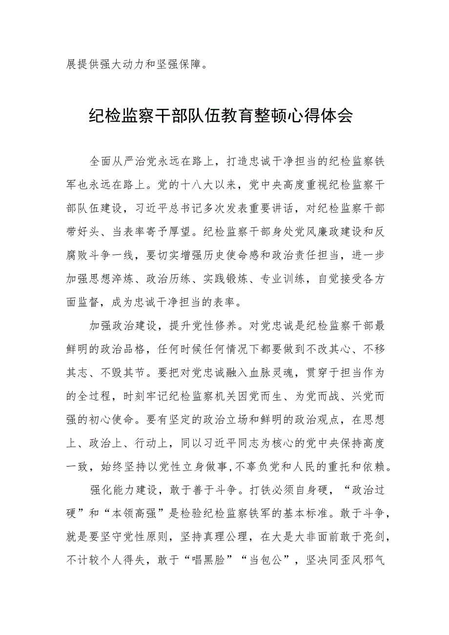 2023年纪检监察干部队伍教育整顿活动学习体会范文(八篇).docx_第3页