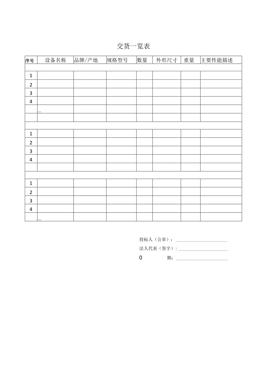 交货一览表51(2023年).docx_第1页