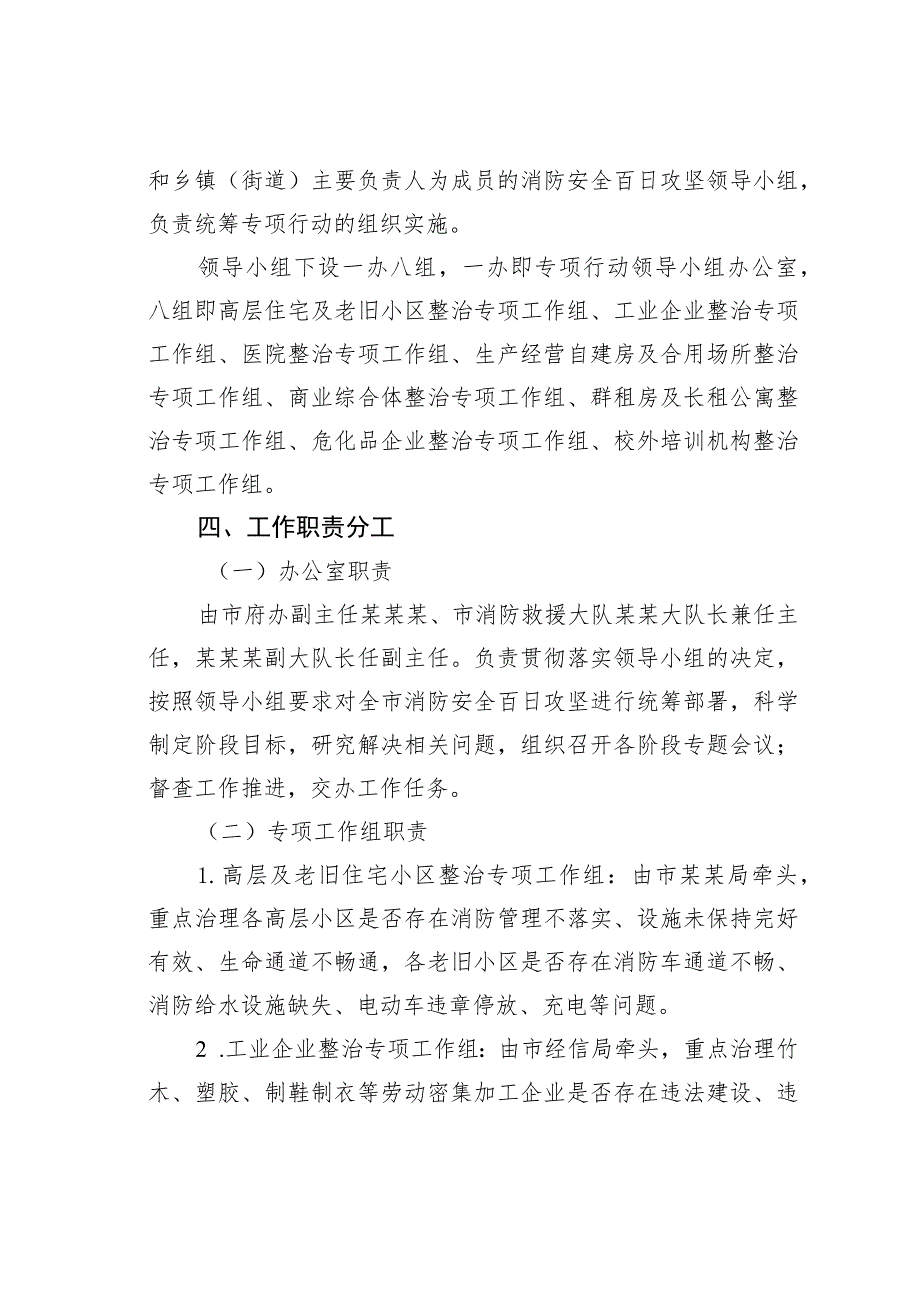 某市消防安全百日攻坚专项行动实施方案.docx_第2页