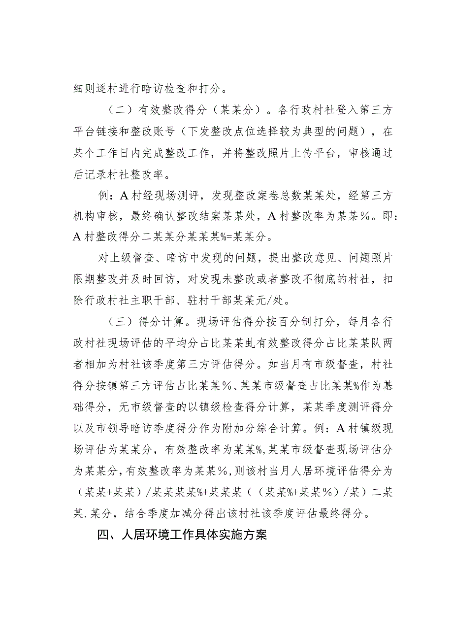 某某镇2022 年度农村人居环境工作考核管理办法.docx_第2页