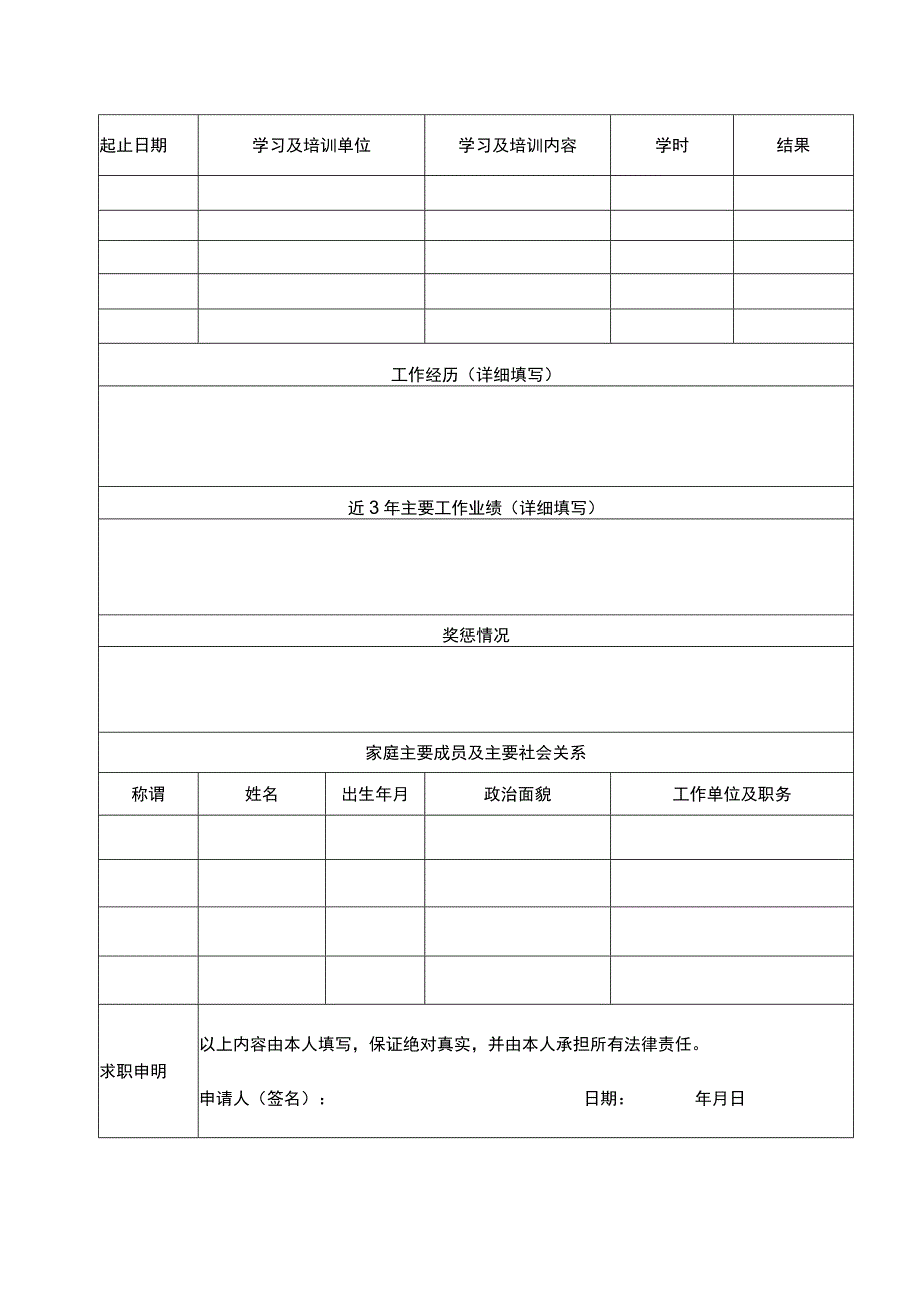 岳池交通投资建设开发集团有限公司应聘人员报名登记表.docx_第2页