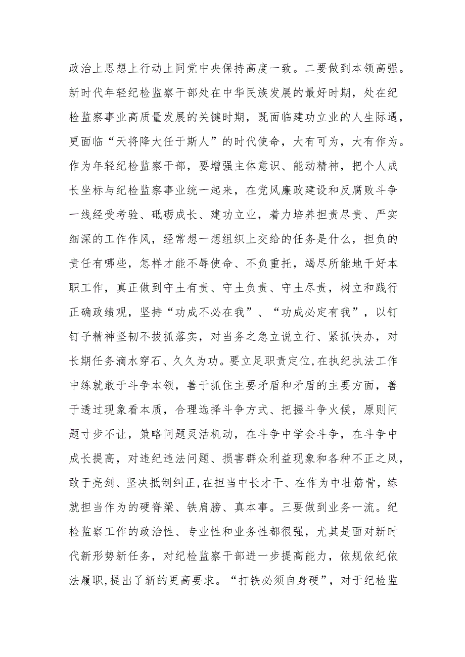 某纪检监察干部在教育整顿“检视整治”环节专题研讨交流会上的发言提纲.docx_第3页