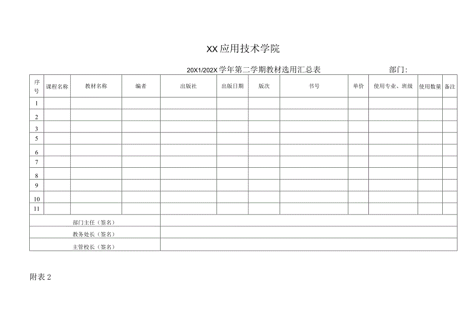 XX学院教材领取申请表.docx_第1页