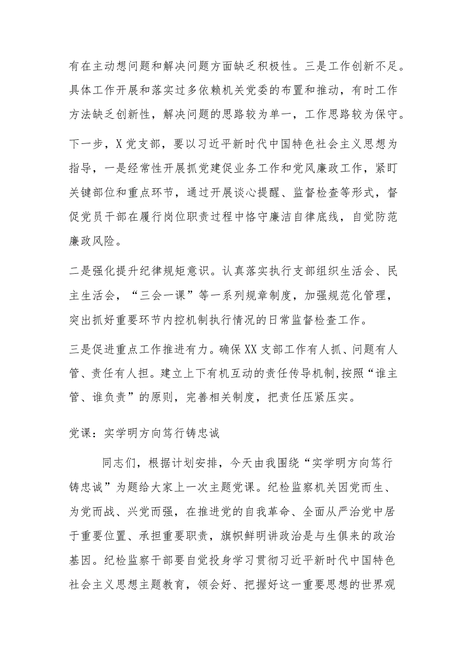 XX党支部2023年上半年在党的建设和全面从严治党工作总结.docx_第3页