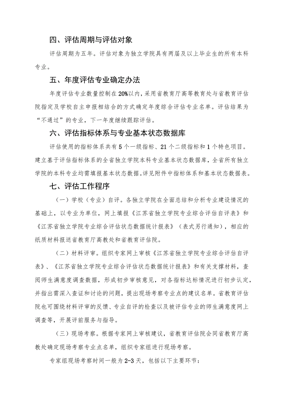 江苏省独立学院专业综合评估实施方案.docx_第3页