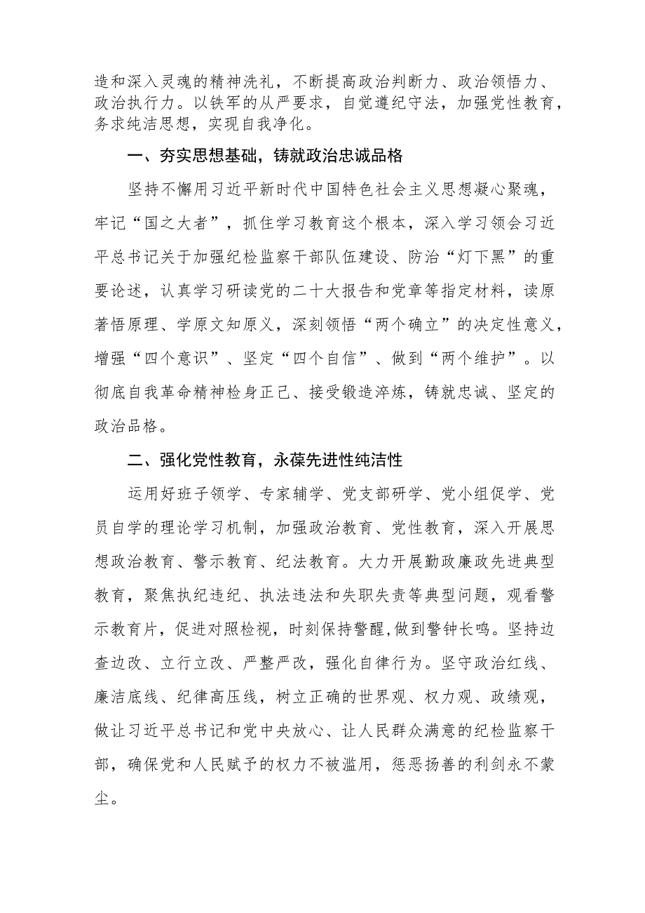 2023年纪检监察干部队伍教育整顿心得体会交流分享十一篇.docx_第3页