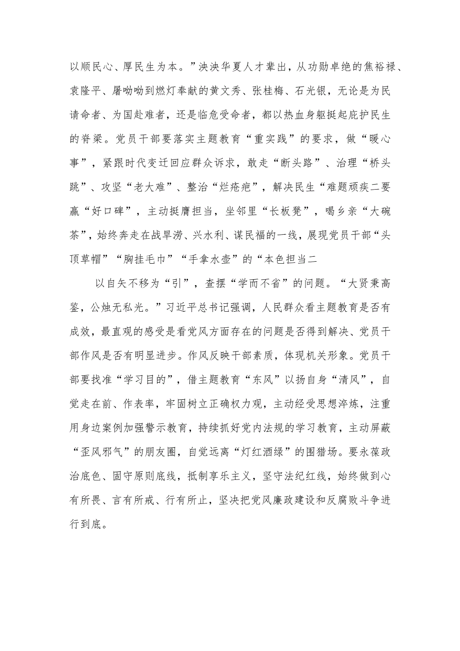 学习贯彻落实主题教育整改整治工作推进会精神心得体会研讨发言2篇.docx_第3页