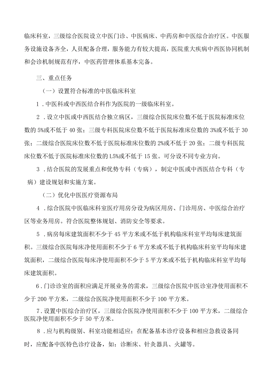 苏州市卫生健康委员会、苏州市中医药管理局关于进一步加强综合医院、专科医院中医科建设的指导意见.docx_第2页