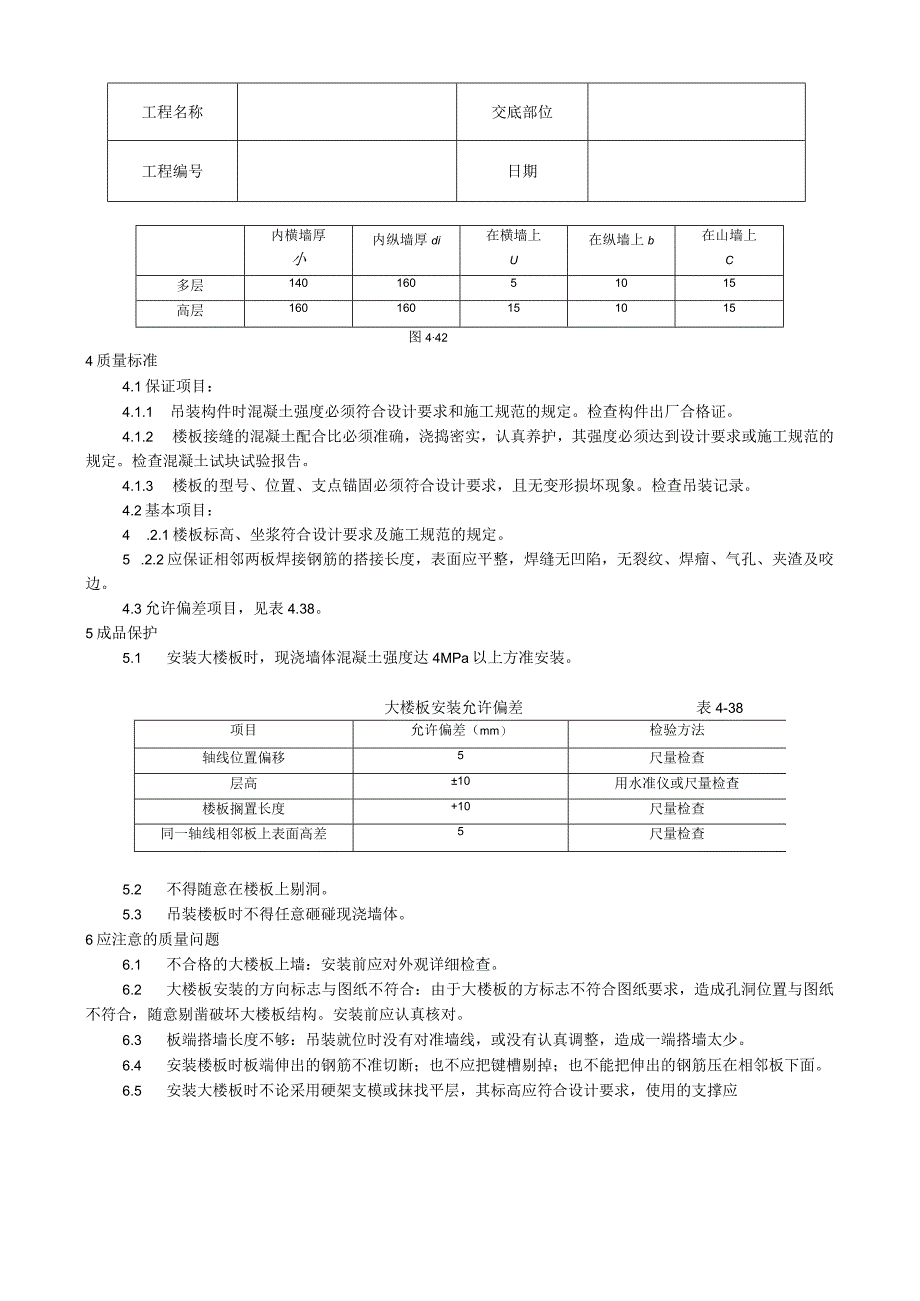 预应力实心整间大楼板安装工艺技术交底.docx_第2页