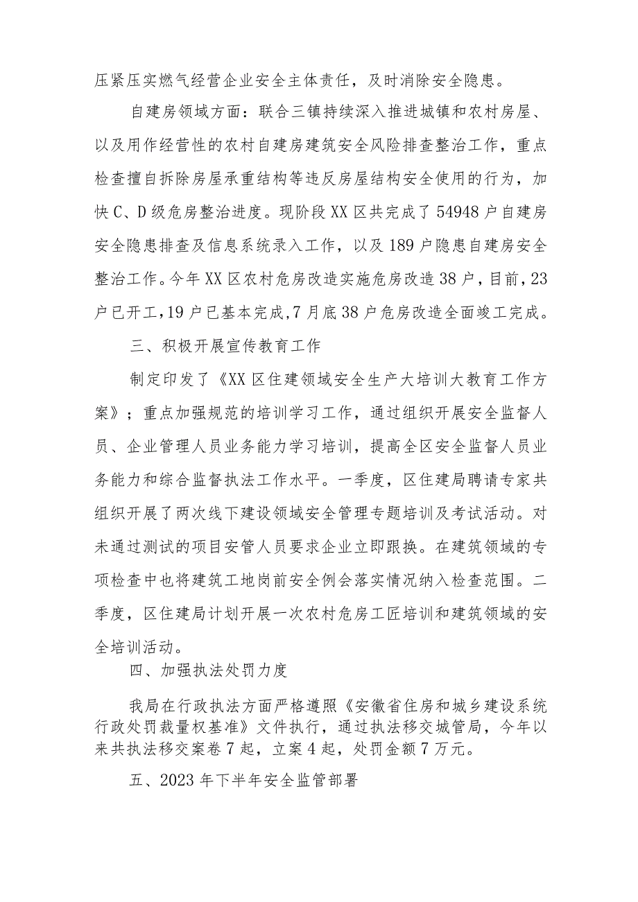 区住建局2023年上半年安全生产监督工作总结.docx_第2页