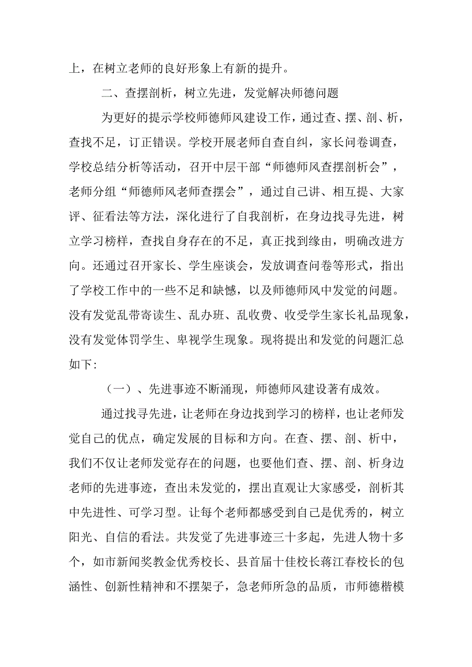 XX农村小学师德师风自查报告.docx_第2页