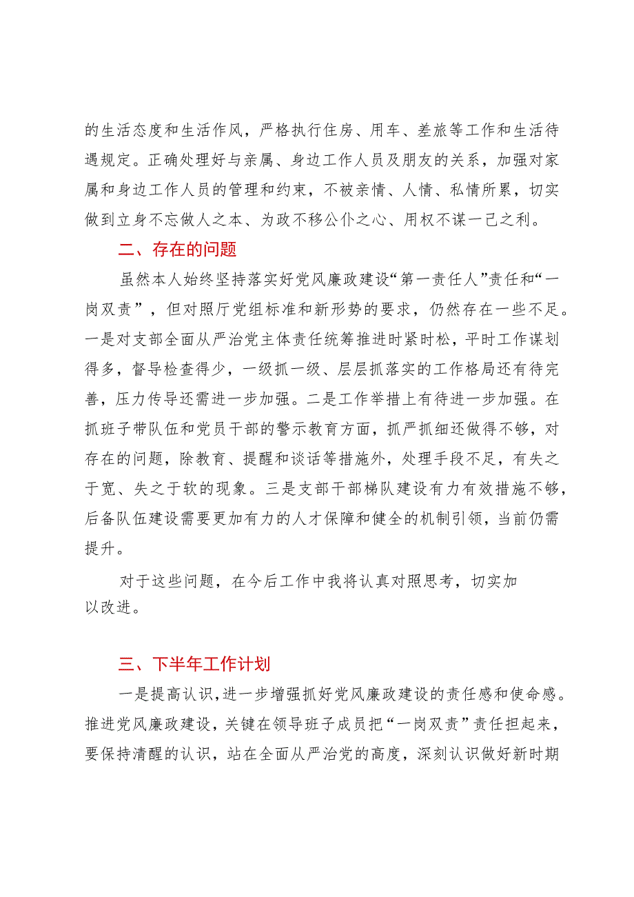 2023年上半年党风廉政建设“第一责任人”责任及“一岗双责”工作情况报告.docx_第3页