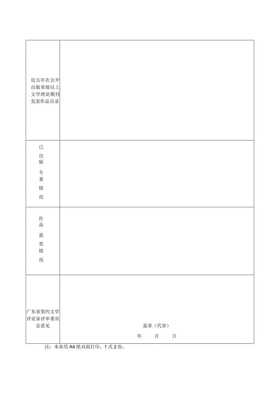 首届广东省签约文学评论家申报表.docx_第2页