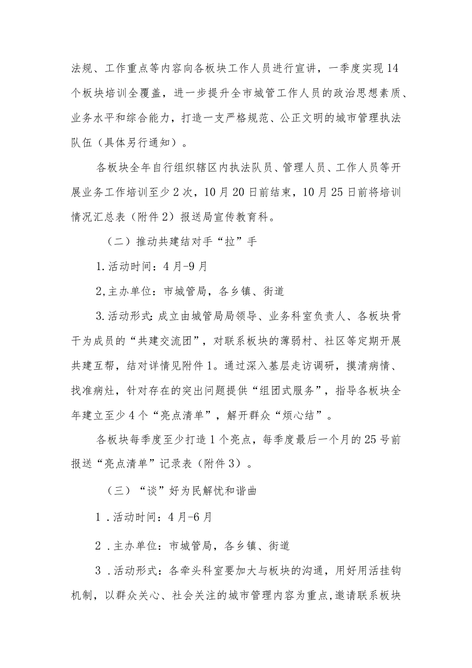 城意为民共管共享2023年城市管理宣传工作实施方案.docx_第2页