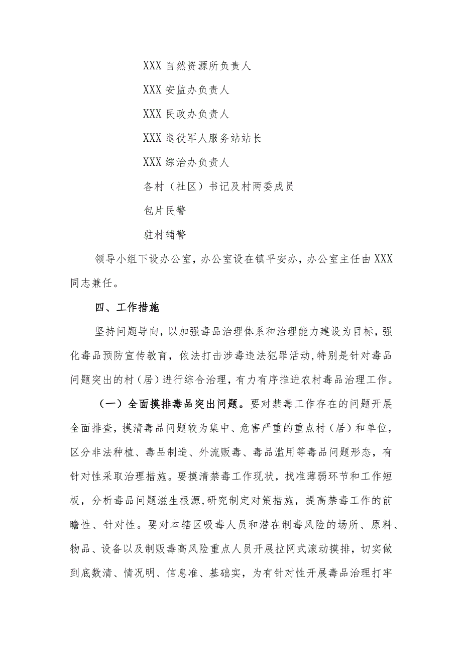 XX镇农村毒品问题治理工作方案.docx_第3页