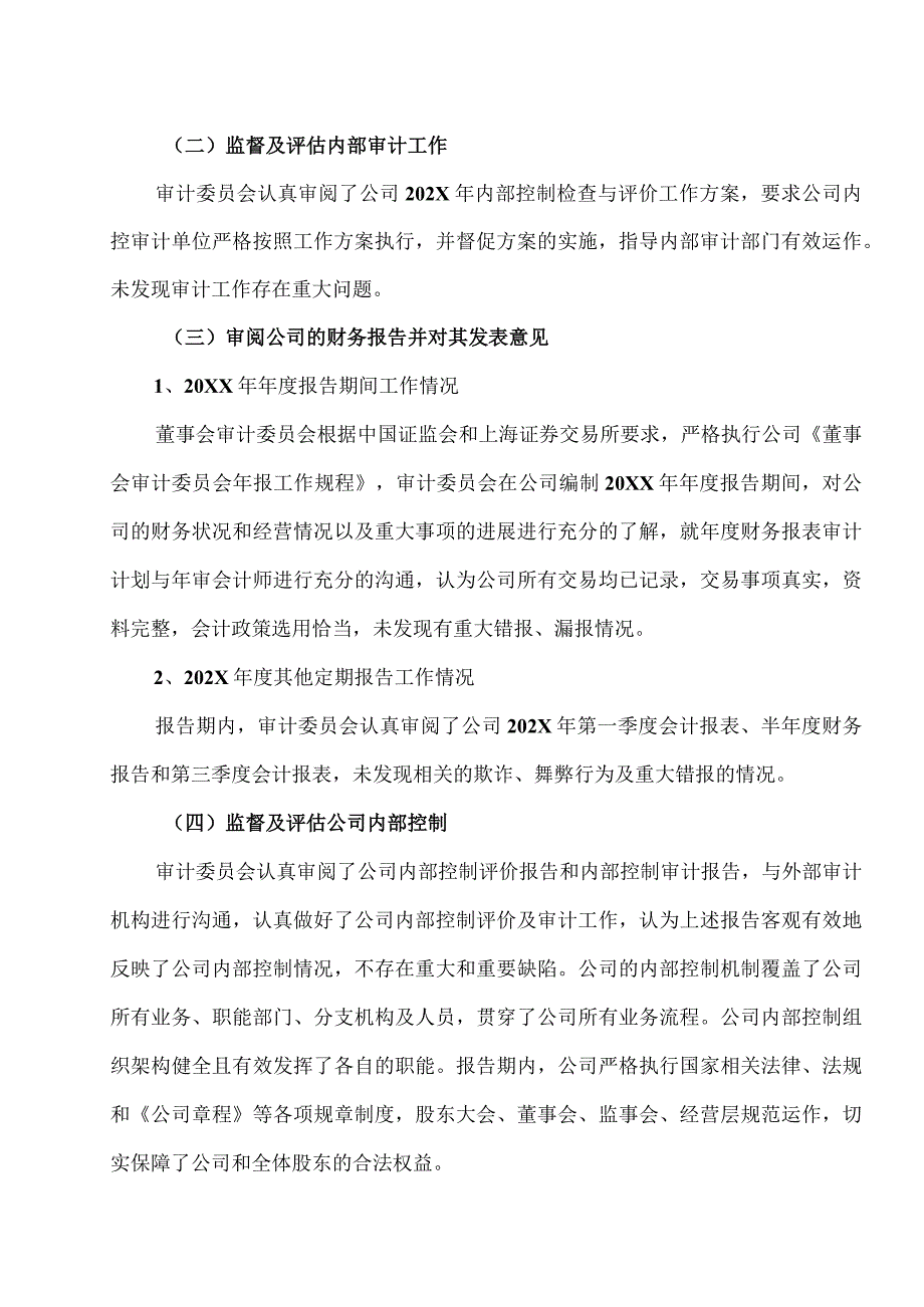 XX高速公路股份有限公司202X年度董事会审计委员会履职情况报告.docx_第3页